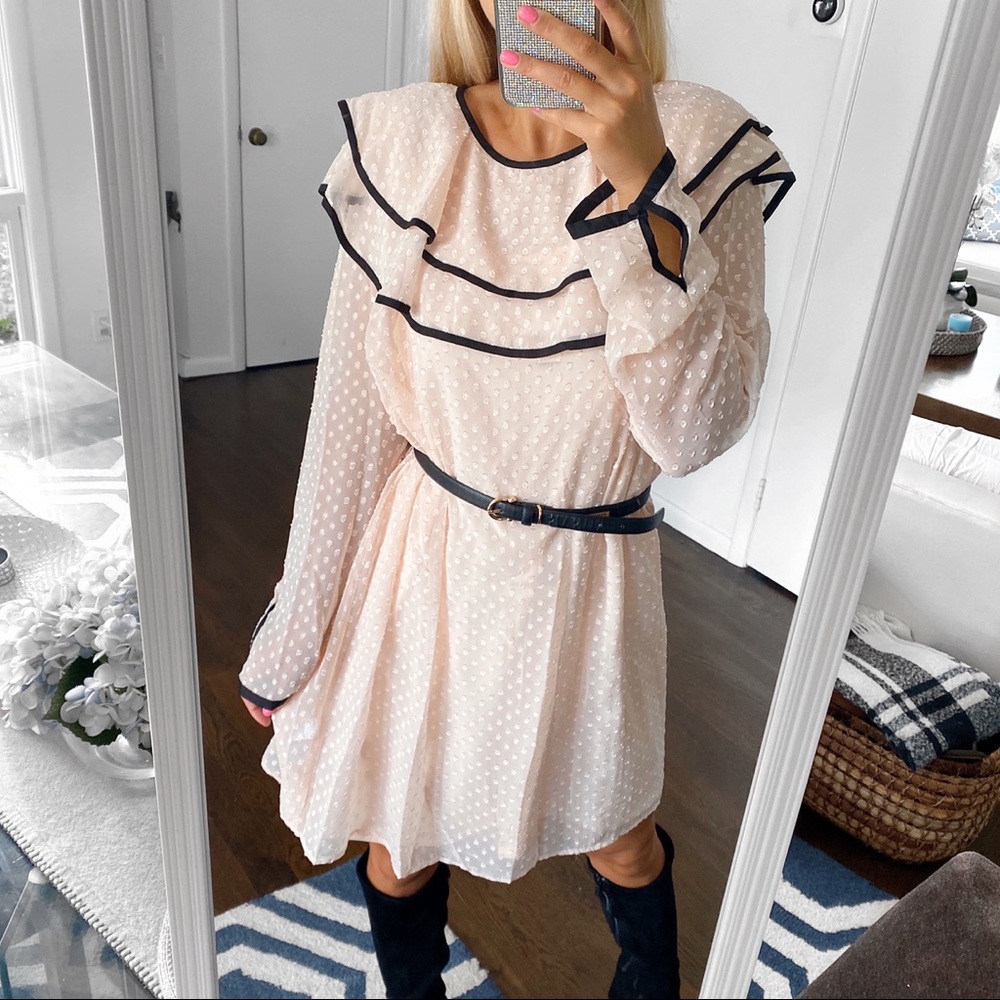 🖤 MAXSPORT ROSE DUST/BLACK RUFFLE DRESS! - Picture 3 of 16